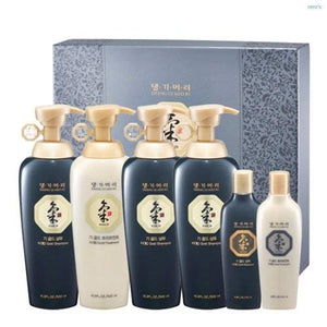 [Doori] Daeng Gi Meo Ri KI Gold Energizing Shampoo (500ML) & Conditioner (500ML) Set (4 Big Bottles & 2 Travel Sized Bottles)