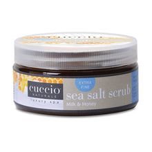 Load image into Gallery viewer, Cuccio Naturale Sea Salt Scrub - Extra Fine - Gently Exfoliates To Remove Dead Skin Cells - Leaves Skin Supple, Radiant And Youthful Looking - Paraben And Cruelty Free - Milk And Honey - 8 Oz
