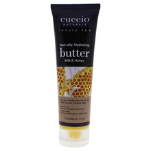 Load image into Gallery viewer, Cuccio Naturale Butter Blend Milk and Honey - Non-Greasy Moisturizing Butter Body Cream - Soothing and Moisturizing - Paraben and Cruelty Free with Natural Ingredients - 4 oz.
