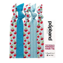 Load image into Gallery viewer, Popband Cherry Pie Elastic Hair Tie Bands 5 Pack
