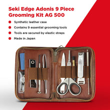 Load image into Gallery viewer, Seki Edge Adonis 9 Piece Grooming Kit AG 500
