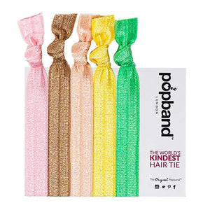 Popband Printed Ponytail Holders Pack of 5