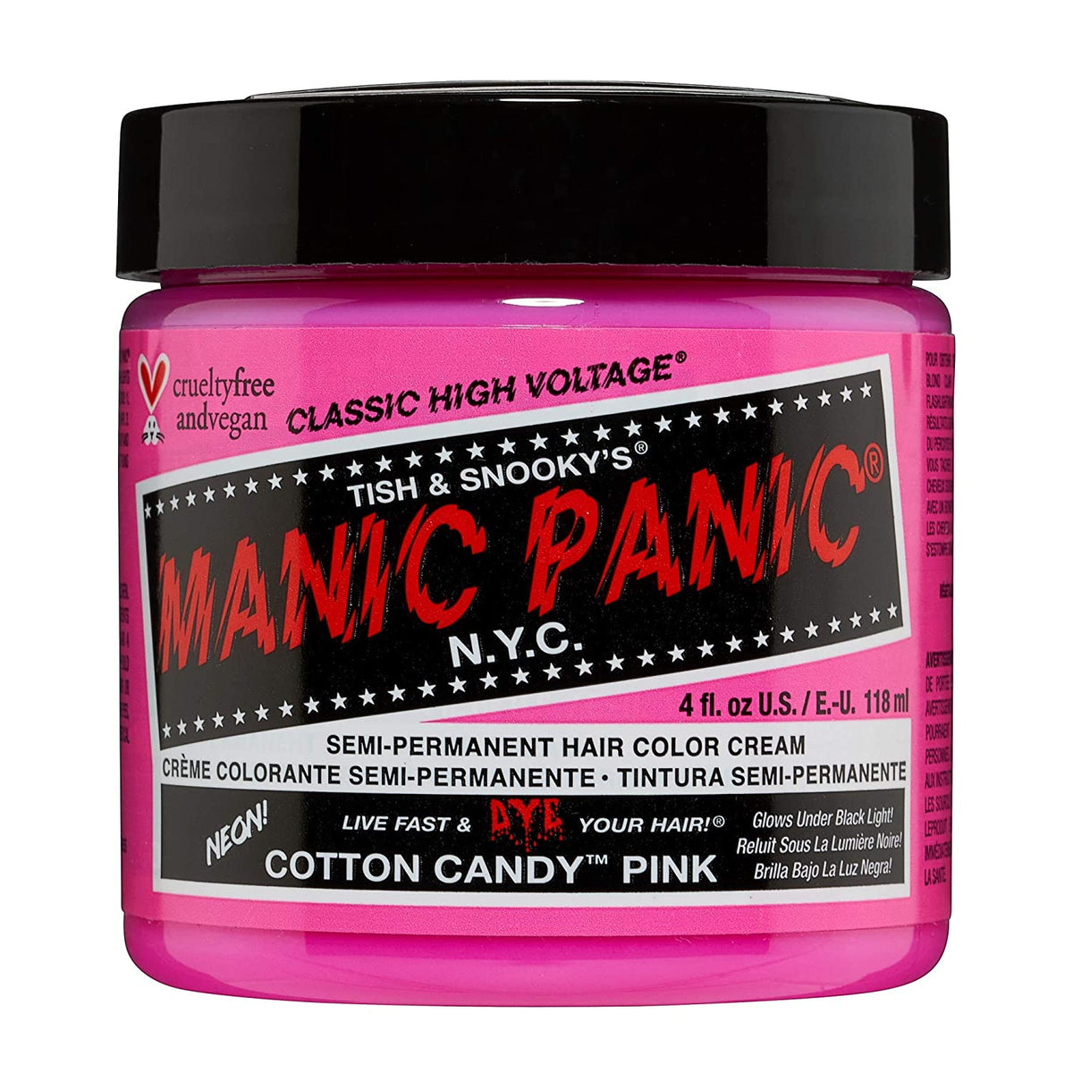 MANIC PANIC Cotton Candy Pink Hair Dye Color – Beauty Pro Distributor