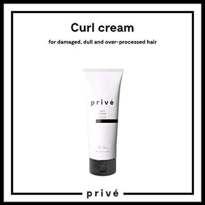 privé curl cream activates and defines lifeless curl/silicone free 175ml / 5.9oz