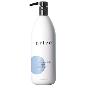 Prive Moisture Rich Shampoo - Extreme Hydration- Infused with Shea Butter - Great for All Hair Types - Color Safe