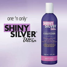 Load image into Gallery viewer, One &#39;n Only Shiny Silver Ultra Color-Enhancing Conditioner, Restores Shiny Brightness to White, Grey, Bleached, Frosted, or Blonde-Tinted Hair, Protects Hair Color - 12 Fl. Oz
