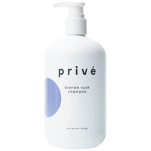 Load image into Gallery viewer, Privé Blonde Rush Shampoo – Purple Shampoo for Blonde Hair – No Yellow, Brass Off, Damage Repair, for Natural Highlighted Bleached Blondes – Smoothing Toning Blue Shampoo for Brassy Hair (8oz)
