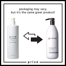 Load image into Gallery viewer, privé moisture rich conditioner nourishes dry hair/smoothes frizz/contains organic shea butter 1000ml / 33.8oz

