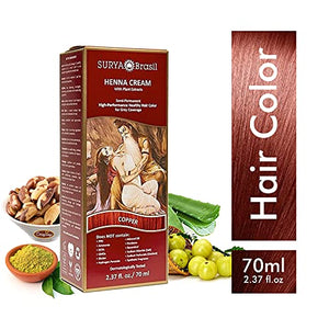 Surya Brasil Products Henna Cream, Copper, 2.37 Fluid Ounce