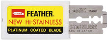 Load image into Gallery viewer, 10 Feather Razor Blades New Hi-Stainless Double Edge

