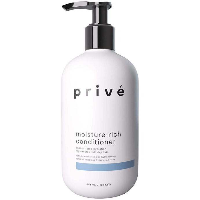 Prive Moisture Rich Conditioner - Concentrated Hydration Therapy to Transform Dry and Lifeless Hair, 12 oz