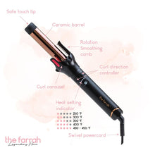Load image into Gallery viewer, The Farrah Automatic Hair Curling Iron Wand 1 Inch
