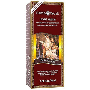 Surya Brazil. Henna Dark Brown Cream 2.31 Oz. (2 Pack)