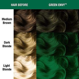 MANIC PANIC Green Envy Hair Color Amplified 2PK