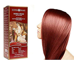 Surya Henna Copper Cream - 2.31 oz. (70 ml) (Pack of 2)