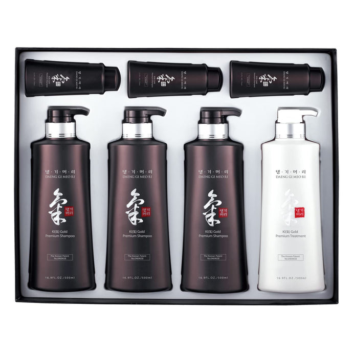 Daeng Gi Meo Ri Ki Gold Premium Special Hair Care 4pcs Set (In Original Box)