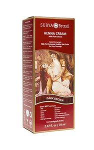 Surya Henna Dark Brown Cream 2.31 Oz. (4 Pack)