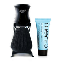 Load image into Gallery viewer, Men-U Pro Black Shaving Brush and Shave Creme Kit
