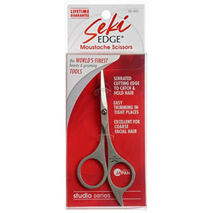 SEKI EDGE SS-902- Stainless Steel Moustache Scissors