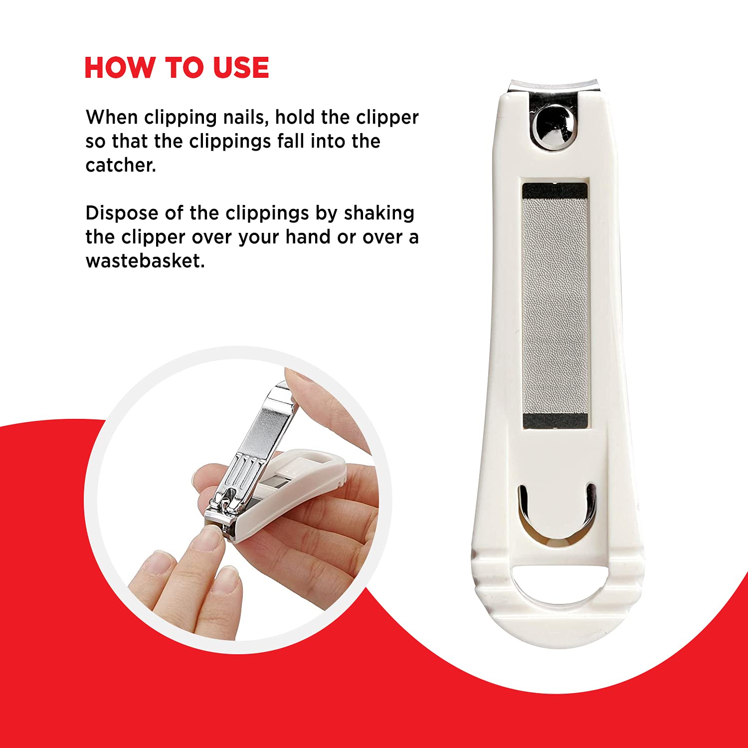 Portable Nail Clippers With Nails Catcher