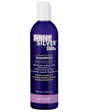 Load image into Gallery viewer, One &#39;n Only Shiny Silver Ultra Conditioning Shampoo, Restores Shiny Brightness to White, Grey, Bleached, Frosted, or Blonde-Tinted Hair, Protects Hair Color
