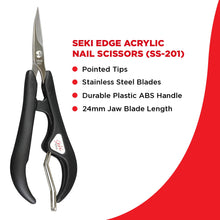 Load image into Gallery viewer, Seki Edge Acrylic Nail Scissors SS 201
