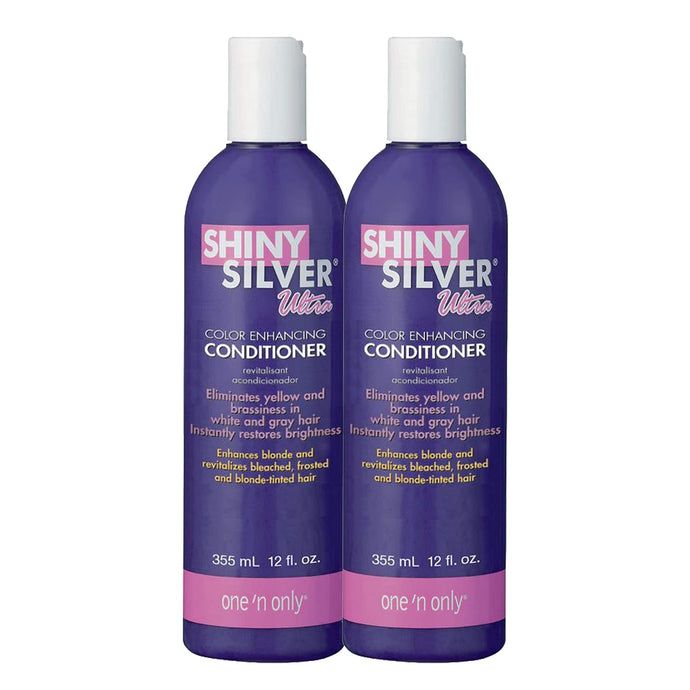 Shiny Silver Conditioner Ultra Color Enhancing 12 Ounce (354ml) (2 Pack)