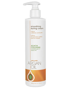 One 'n Only Argan Oil Smoothing Styling Cream, Helps Protect Hair Color, Eliminates Frizz, Hydrates, Adds Shine, Definition, and Texture for a Flexible Hold, 9.8 Ounces