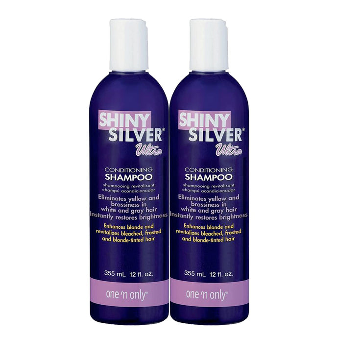 Shiny Silver Shampoo Ultra Conditioning 12 Ounce (354ml) (2 Pack)