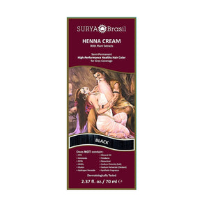 Surya Brasil Henna Cream Black - 2.31 Ounces - 6 PACK