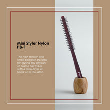 Load image into Gallery viewer, Spornette Mini Styler Nylon Bristle .75 Inch HB 1
