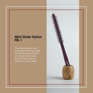 Spornette Mini Styler Nylon Bristle .75 Inch HB 1