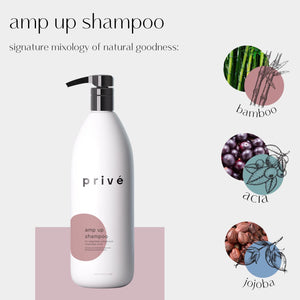 Privé Amp Up Shampoo for Volumizing Fine Thin Hair 33.8oz