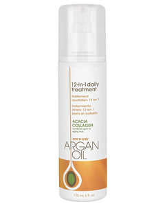 One 'n Only Argan Oil 12-in-1 Daily Treatment, Lightweight, Helps Control Frizz, Smooths, Detangles, Moisturizes, Strengthens and Adds Body to Dry, Damaged Hair, 6 Fl. Oz