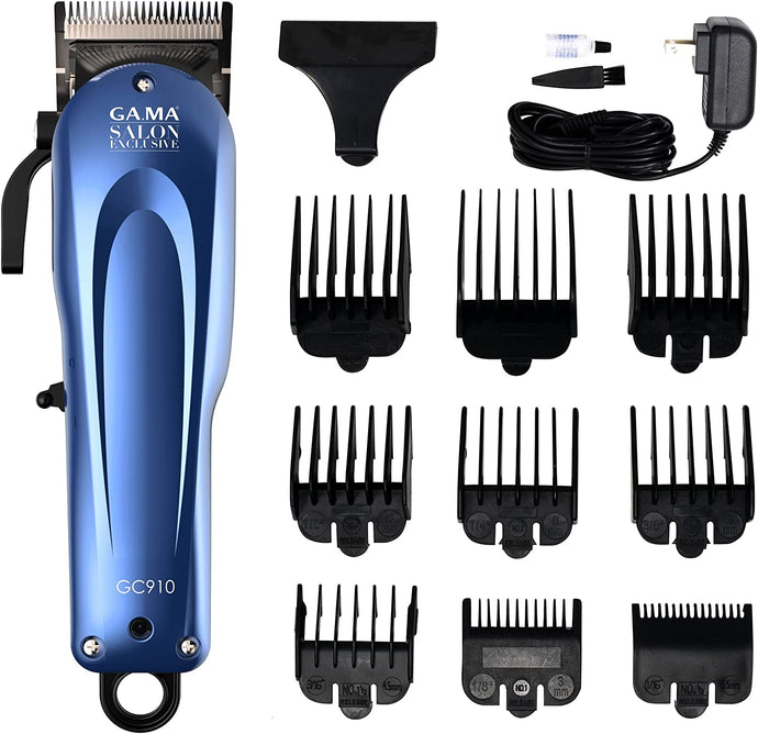 GAMA Salon Exclusive GC910 Professional Hair Clippers with Cord or Cordless Function