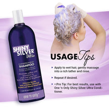 Load image into Gallery viewer, Shiny Silver Shampoo Ultra Conditioning 12 Ounce (354ml) (3 Pack)
