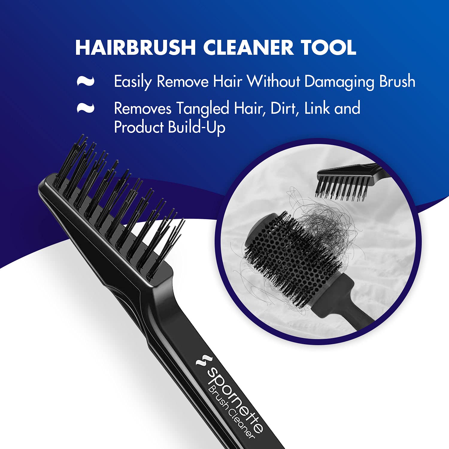 Spornette Hair Brush Cleaner Tool for Brushes & Combs – Beauty Pro