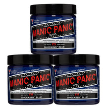 Load image into Gallery viewer, Manic Panic Shocking Blue Hair Dye Classic 3 Pack
