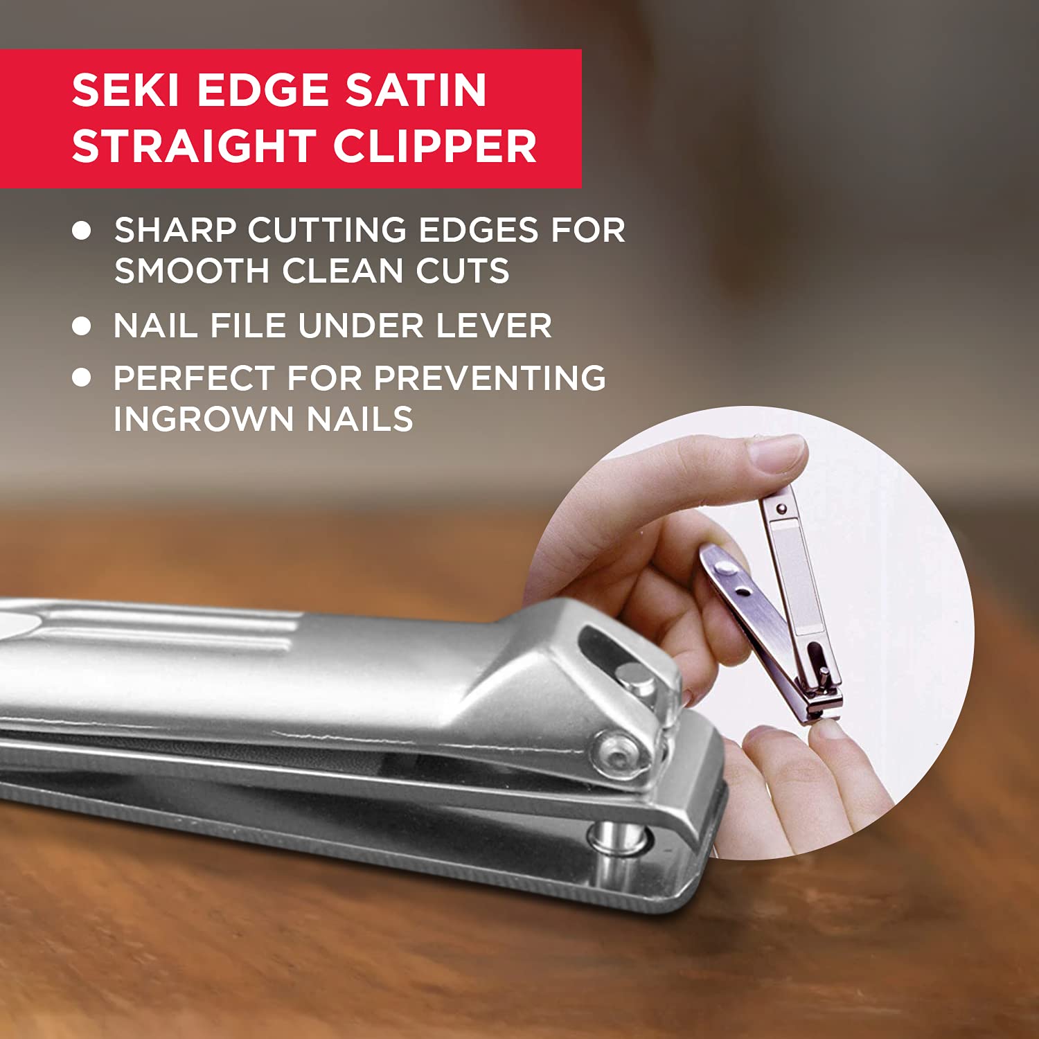 Seki Edge Stainless Steel Toenail Clipper (SS-107)