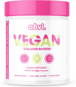 Obvi Vegan Collagen Booster, Support for Hair, Skin & Nails, Reduce Wrinkles, Digestive Health (30 Servings)