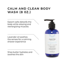 Load image into Gallery viewer, Cuccio Somatology Calm And Clean Epsom Salt Lavender Body Wash - Cleansing, Nourishing Wash And Soak For Pure, Deep, Relaxation - Relief For Sore Muscles - Chemical, Paraben And Dye Free - 8 Oz
