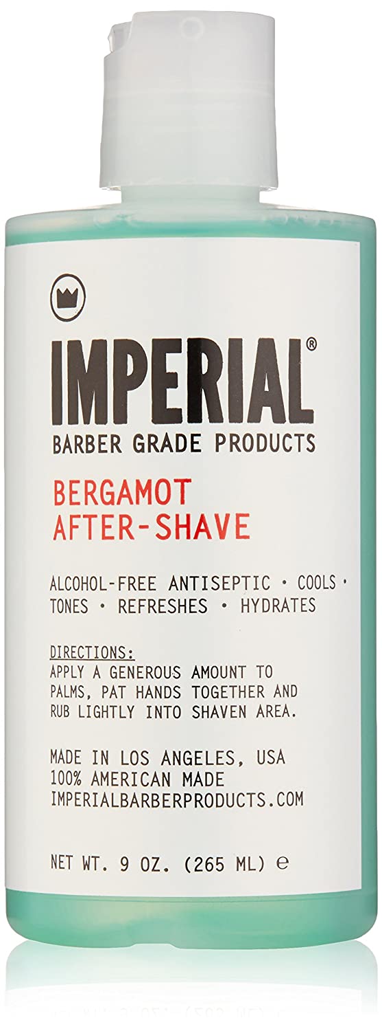 Imperial Barber Grade Products Bergamot After-Shave Alcohol Free, 9 oz