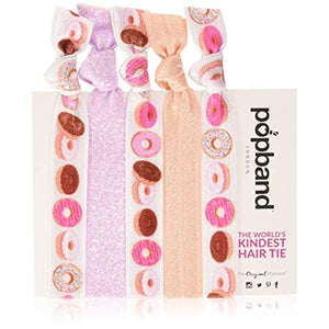 Popband Sweetie Donut Elastic Hair Tie Band 5 Pack