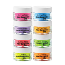 Load image into Gallery viewer, Cuccio Pro Powder Polish Nail Colour Dip System - Funky Neons 8 X 0.5 Oz, 8count
