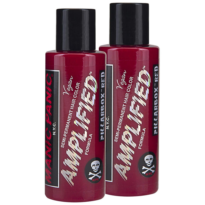 MANIC PANIC Pillarbox Red Hair Color Amplified 2PK