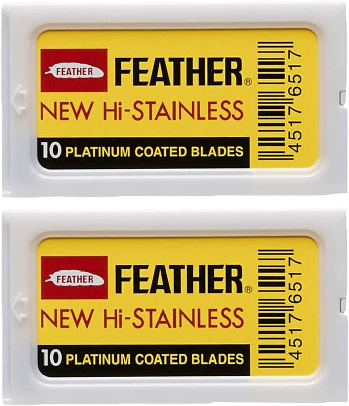 Feather Double Edge Safety Razor Blades 20 Count
