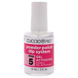 Cuccio Colour Powder Polish Dip System Step 5 Specially Formulated Resins - Vibrant Finish With Flawless, Rich Color And Durability - Gel Activator Nail Polish - 0.5 Oz