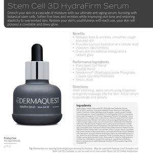 DermaQuest Stem Cell 3D HydraFirm Face Serum 1oz