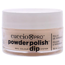 Load image into Gallery viewer, Cuccio Pro Powder Polish Dip - Flattering Peach - Nail Lacquer for Manicures &amp; Pedicures, Easy &amp; Fast Application/Removal - No LED/UV Light Needed - Non-Toxic, Odorless, Highly Pigmented - 0.5 oz
