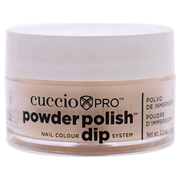 Cuccio Pro Powder Polish Dip - Flattering Peach - Nail Lacquer for Manicures & Pedicures, Easy & Fast Application/Removal - No LED/UV Light Needed - Non-Toxic, Odorless, Highly Pigmented - 0.5 oz